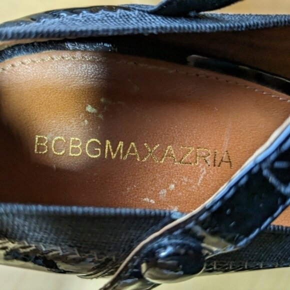 BCBG  MAXAZRIA SIZE 8 ballerine shoes with heels, leather, GREAT USED CONDITION - Picture 7 of 8